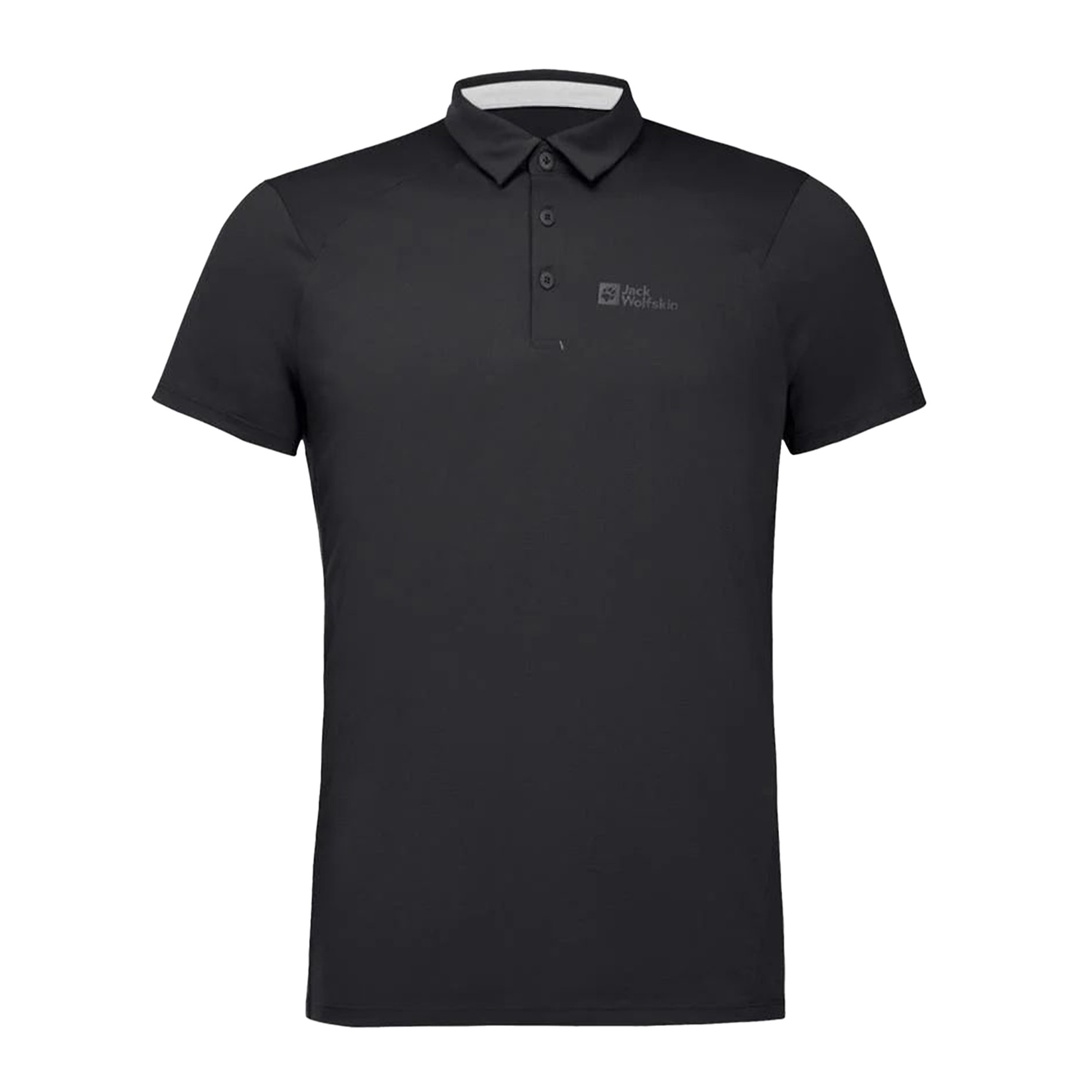 Jack Wolfskin Prelight Trail Erkek Siyah Polo Tişört
