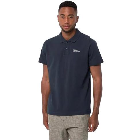  Jack Wolfskin Essential Polo Erkek Mavi Polo Tişört