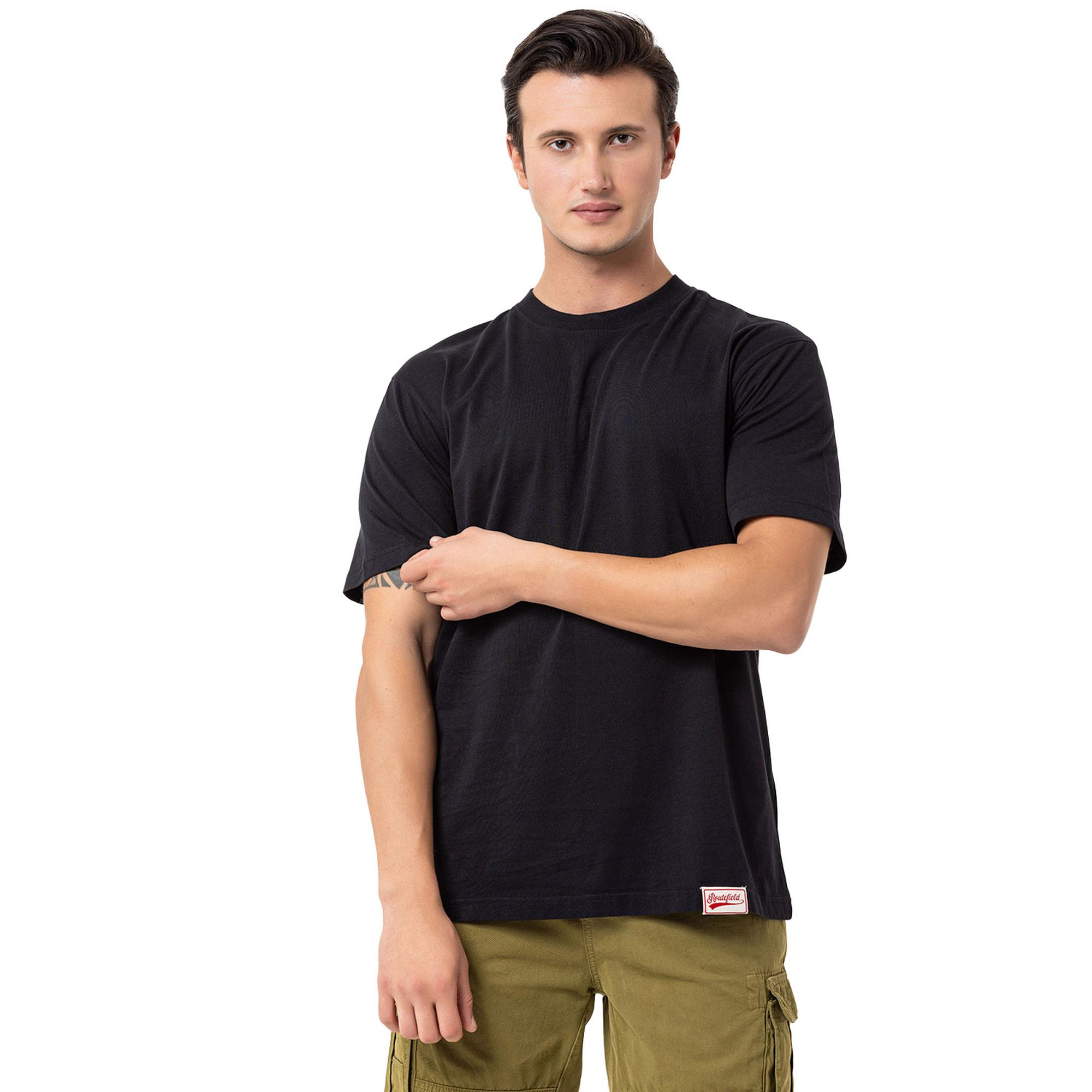 Routefield Tab Erkek Siyah Tişört