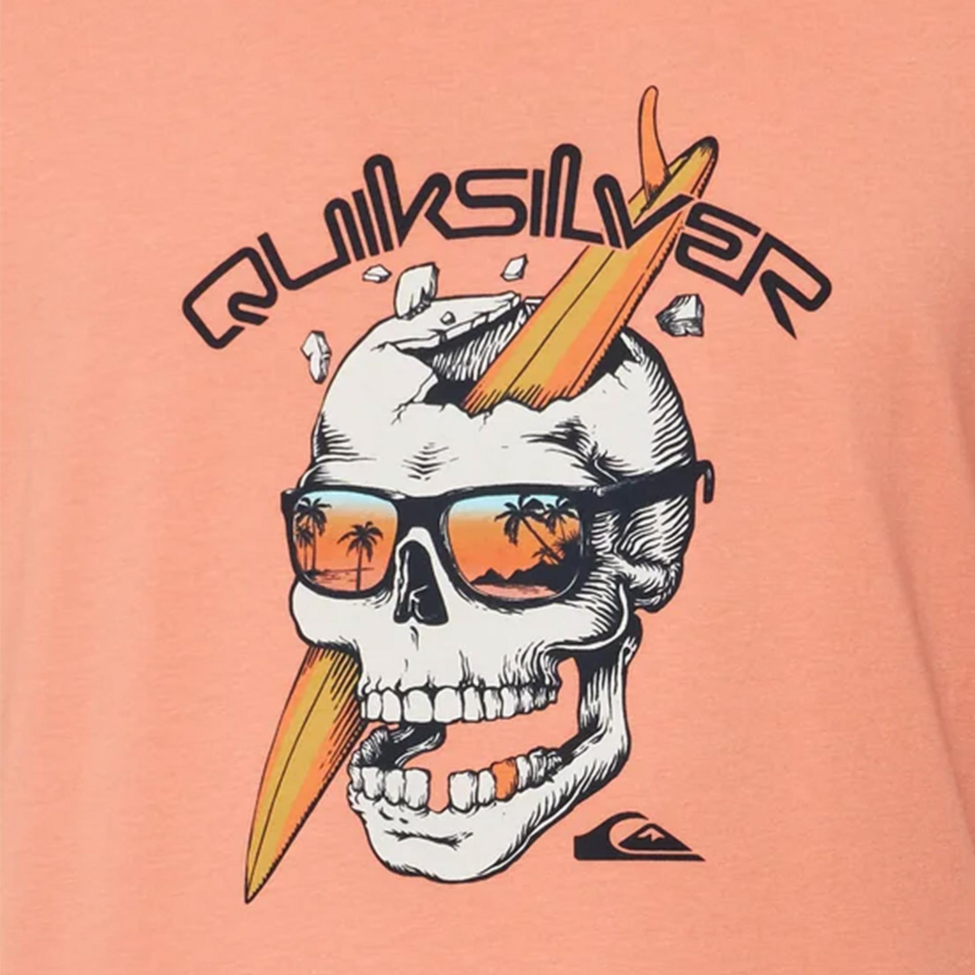 Quiksilver One Last Surf Erkek Kırmızı Tişört
