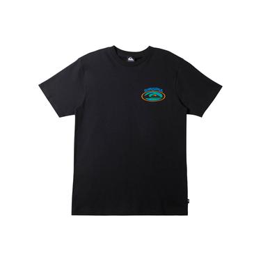  Quiksilver Stay Peaceful Moe Erkek Siyah Tişört