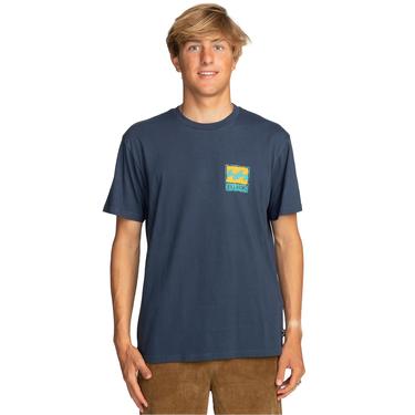  Billabong Stamp Tees Erkek Mavi Tişört