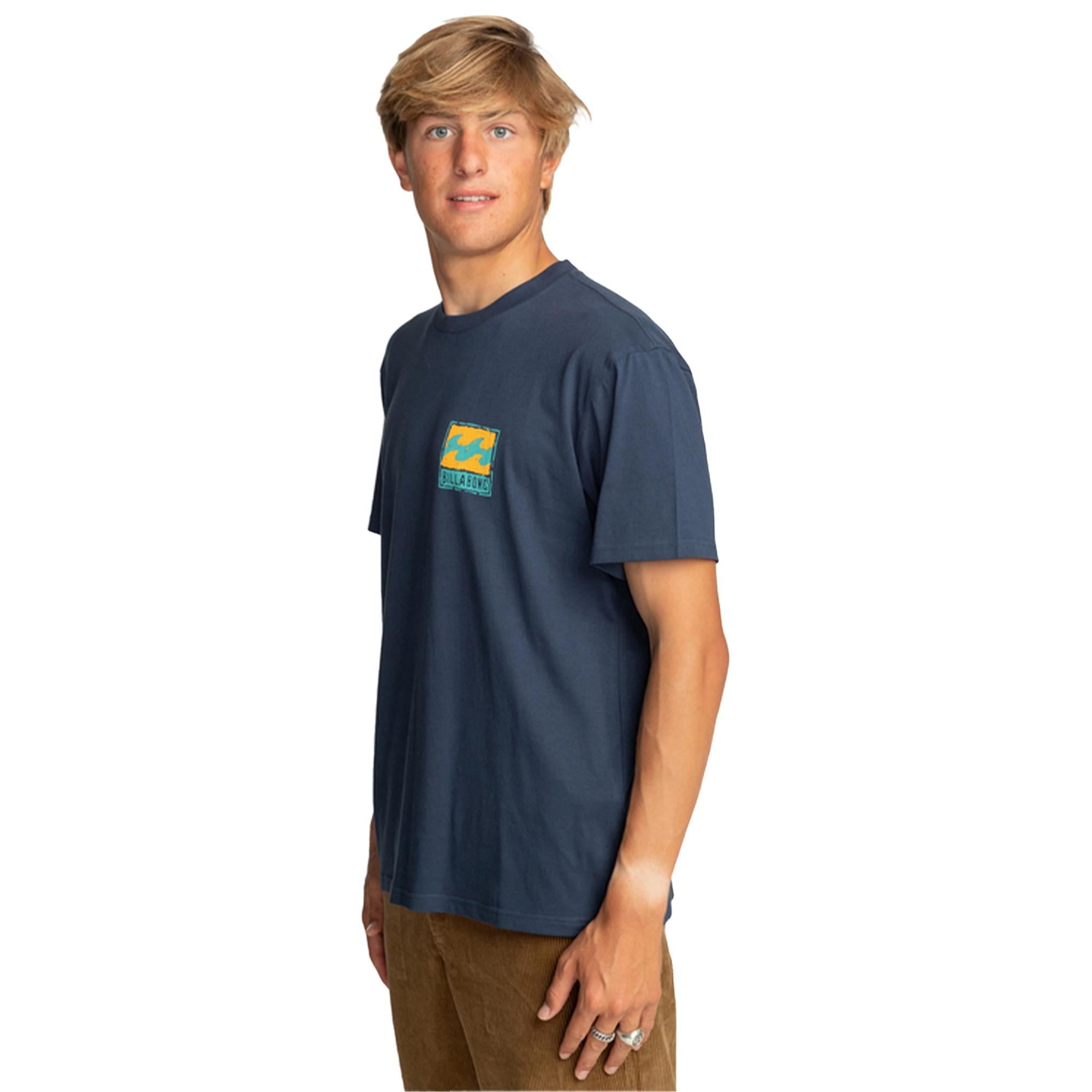 Billabong Stamp Tees Erkek Mavi Tişört