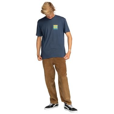  Billabong Stamp Tees Erkek Mavi Tişört