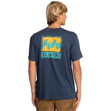  Billabong Stamp Tees Erkek Mavi Tişört