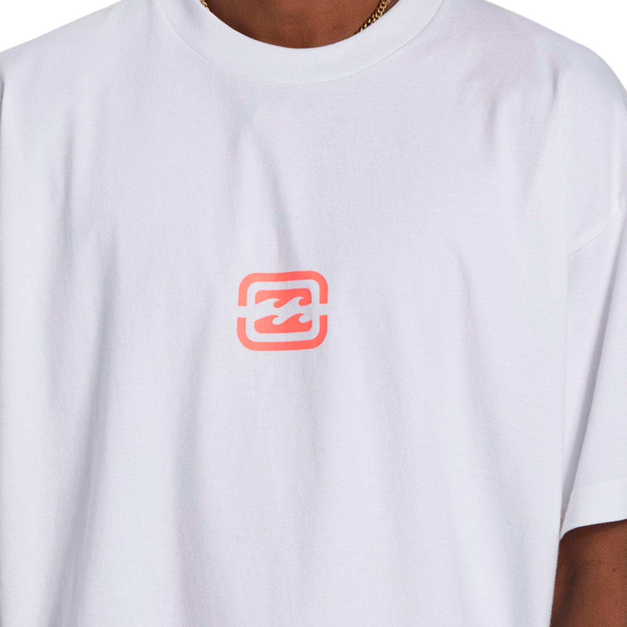 Billabong Bracket Wave Tees Erkek Beyaz Tişört