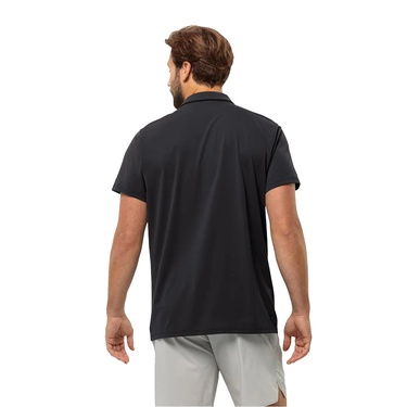  Jack Wolfskin Prelight Trail Erkek Siyah Polo Tişört