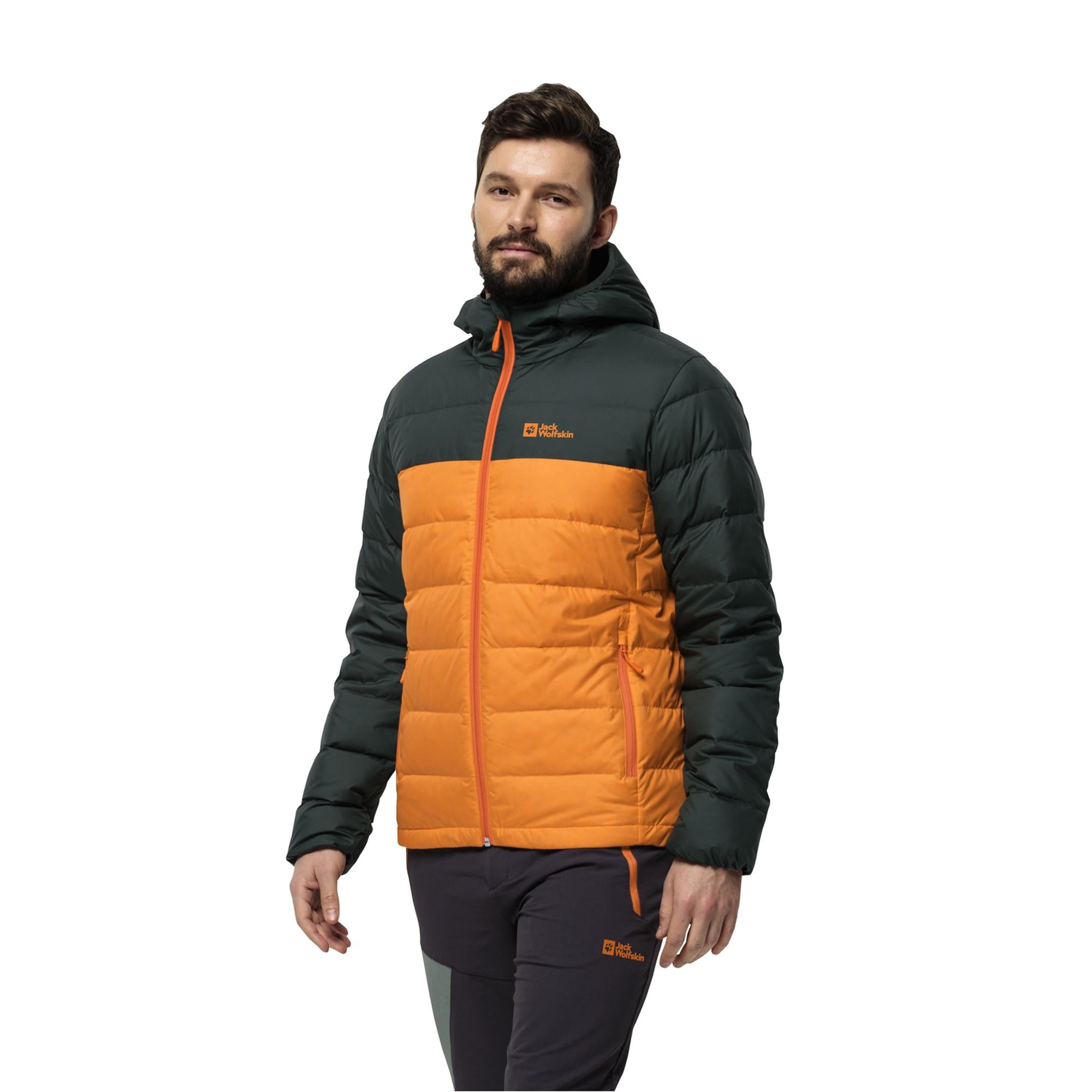 Jack Wolfskin Ather Down Hoody Erkek Kırmızı Outdoor Ceketi