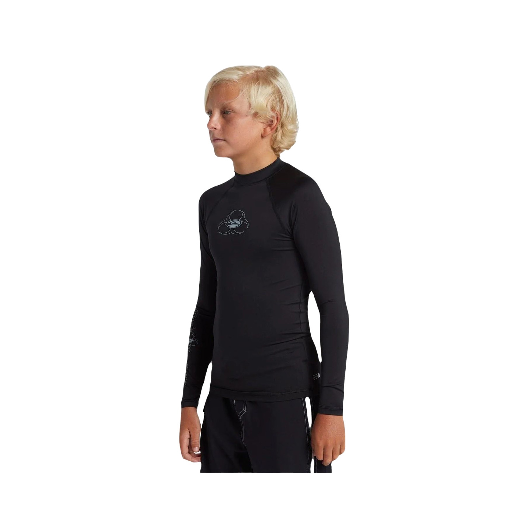 Quiksilver Saturn Upf50 Ls Youth Erkek Çocuk Siyah Likra