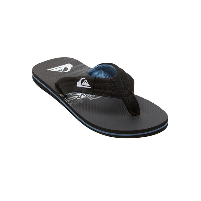 Quiksilver Molokai Layback II Youth Erkek Çocuk Siyah Terlik