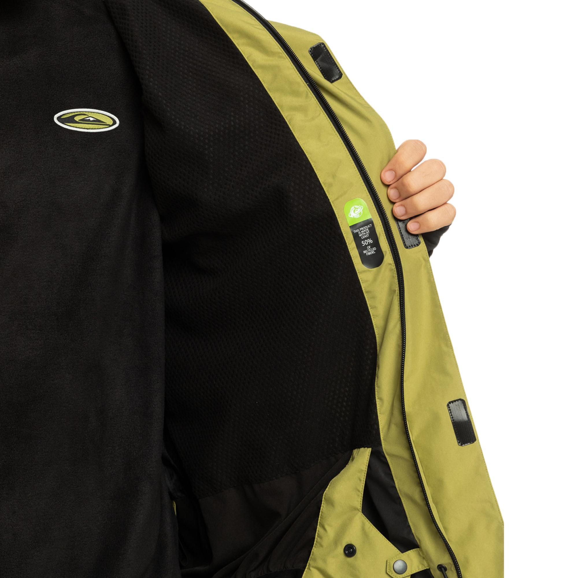 Quiksilver High Altitude Gore-tex Unisex Yeşil Snowboard Ceketi