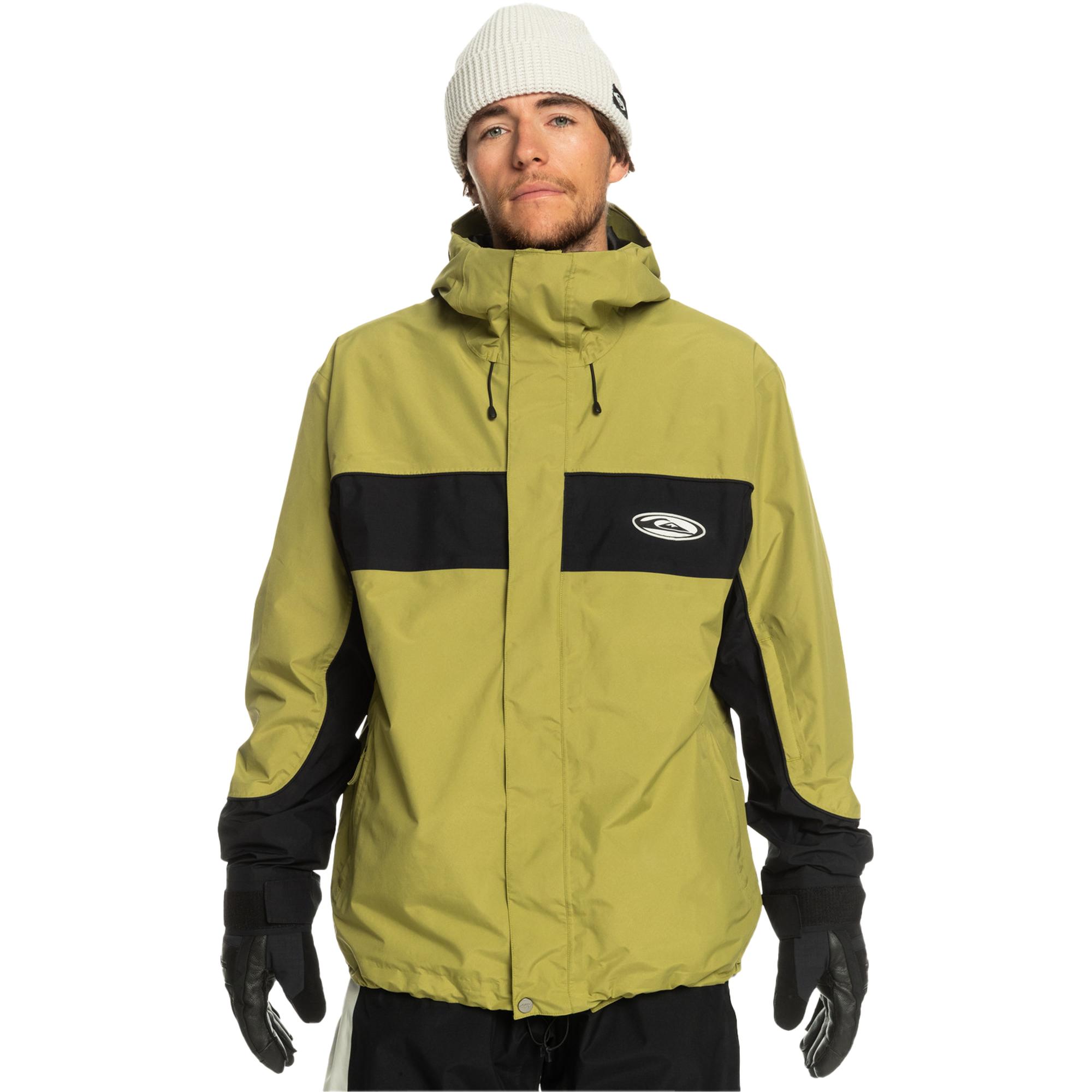Quiksilver High Altitude Gore-tex Unisex Yeşil Snowboard Ceketi