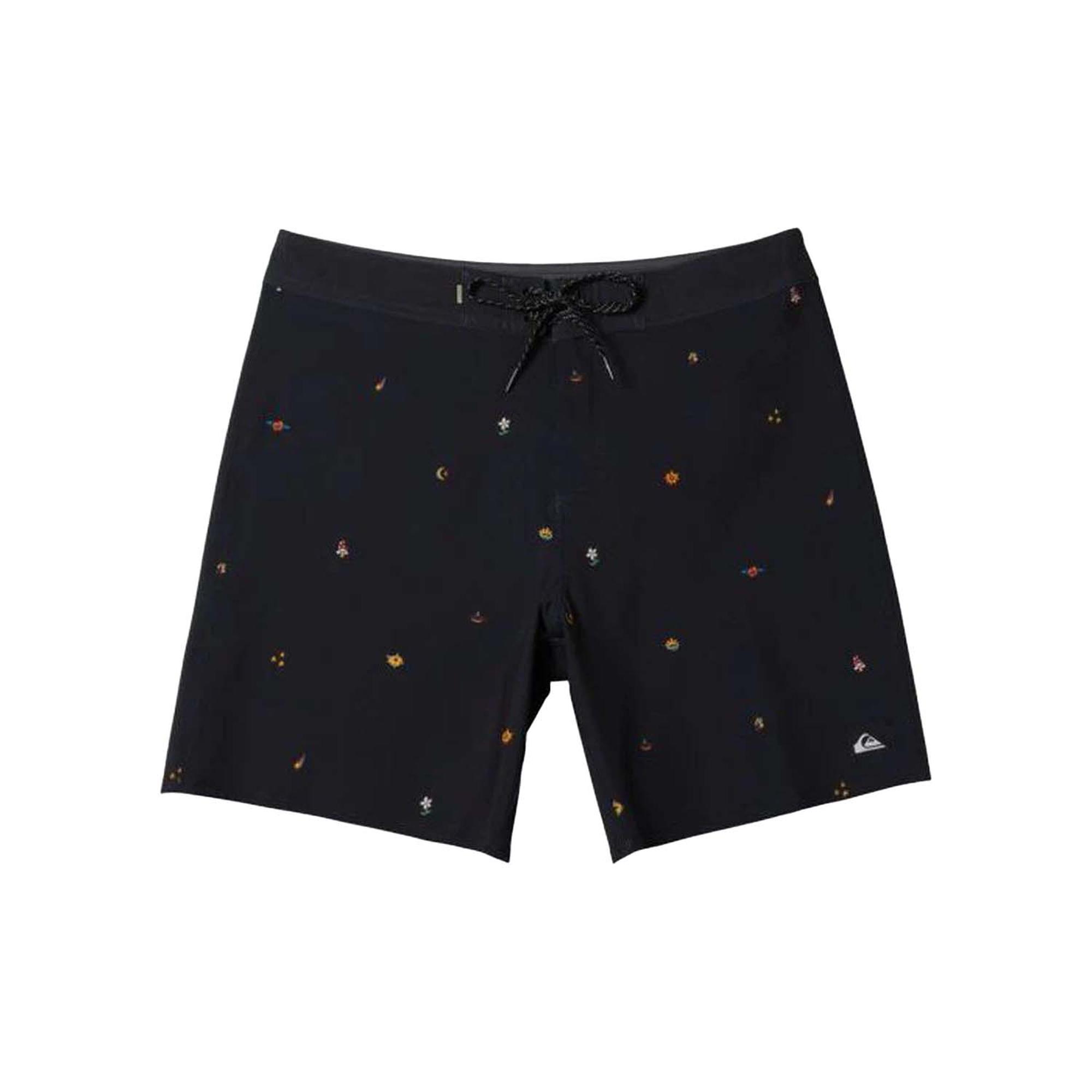 Quiksilver Surfsilk Straight Leg 18 Erkek Siyah Boardshort