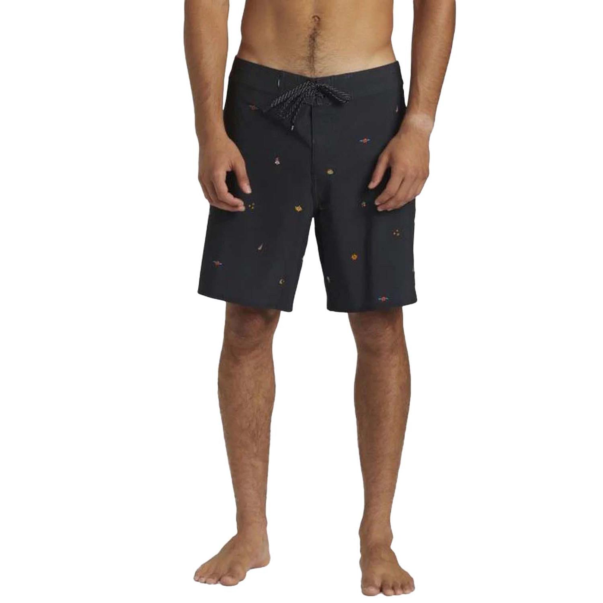Quiksilver Surfsilk Straight Leg 18 Erkek Siyah Boardshort