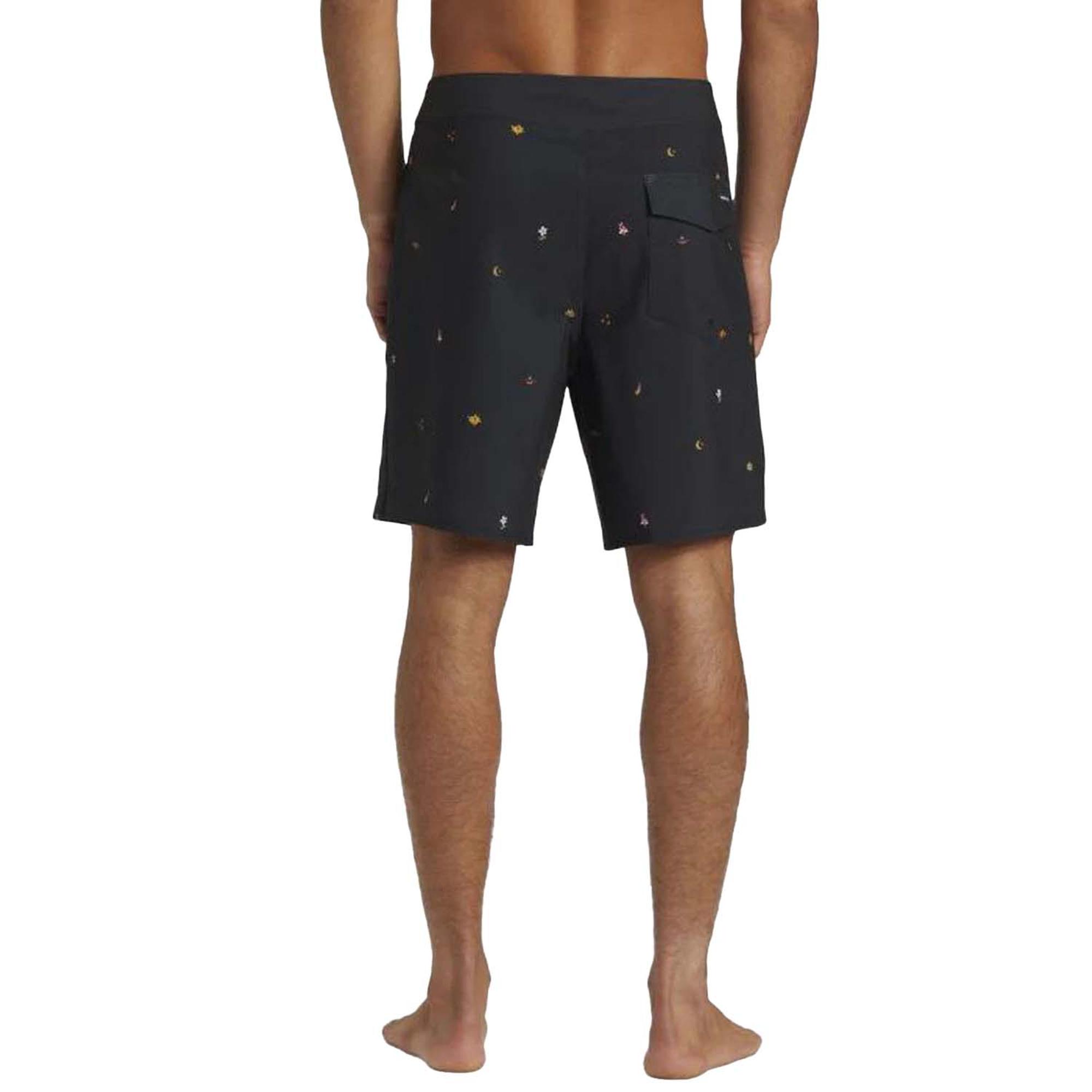 Quiksilver Surfsilk Straight Leg 18 Erkek Siyah Boardshort