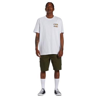  Billabong Crayon Wave Tees Erkek Beyaz Tişört
