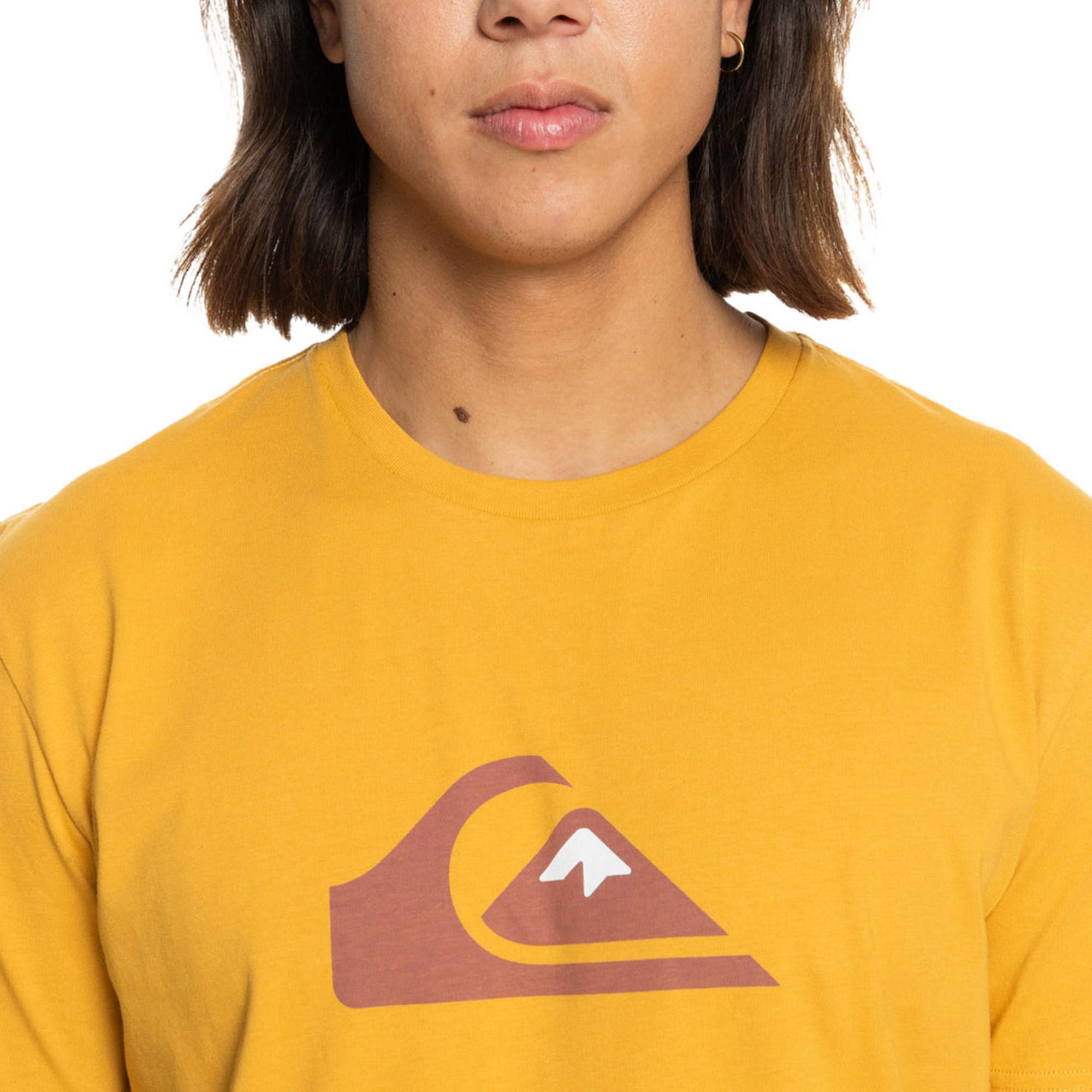 Quiksilver Comp Logo Erkek Sarı Tişört