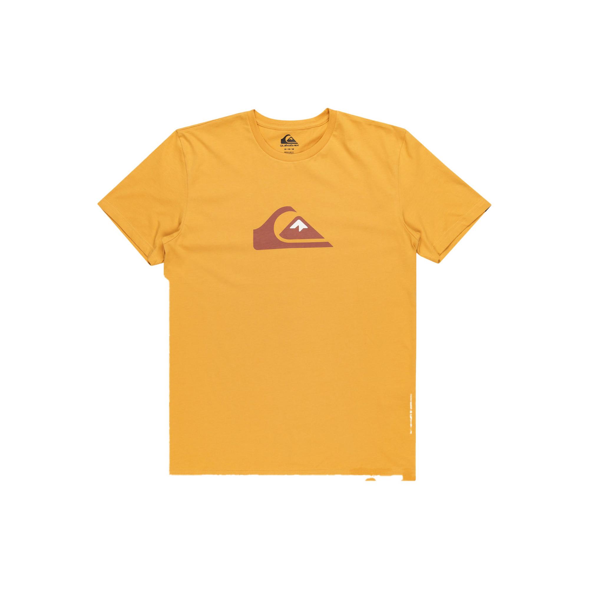 Quiksilver Comp Logo Erkek Sarı Tişört