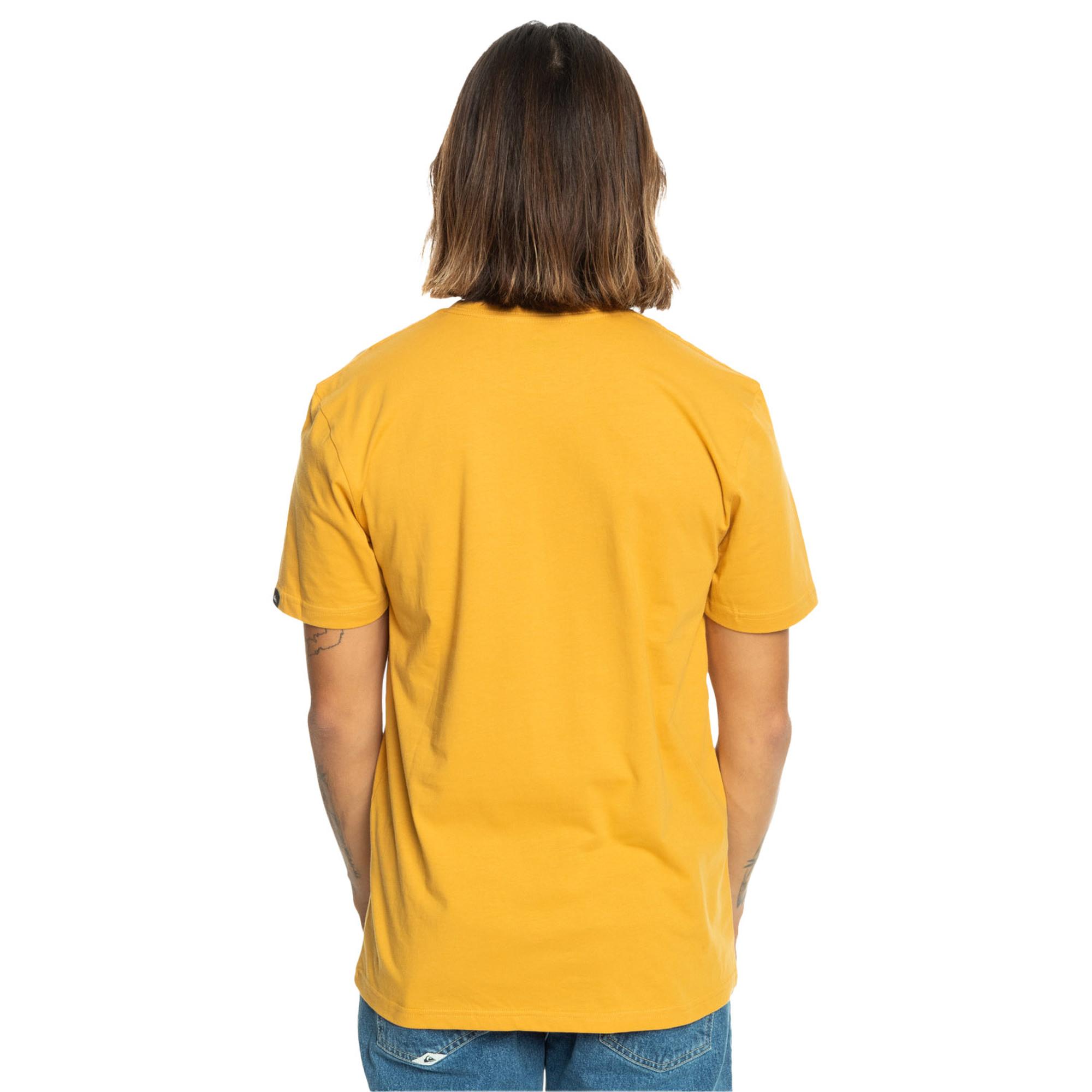 Quiksilver Comp Logo Erkek Sarı Tişört