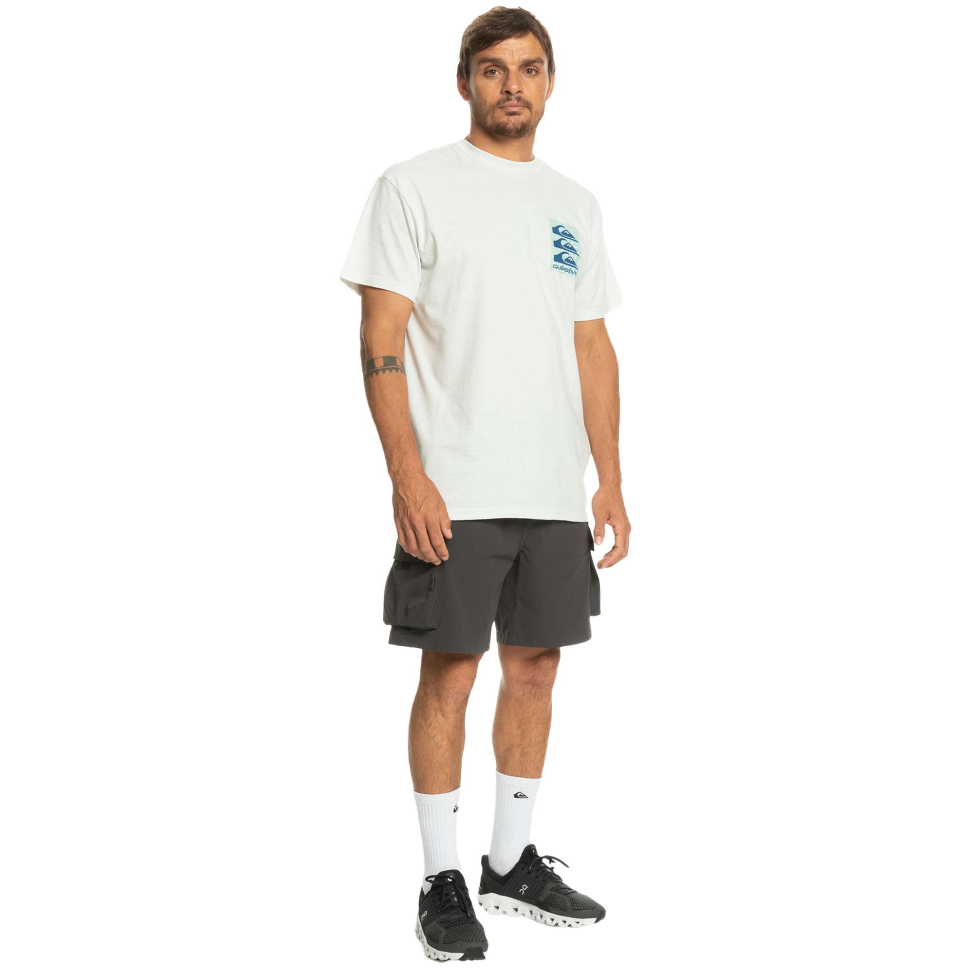 Quiksilver Run Ashore Cargo Erkek Siyah Walkshort