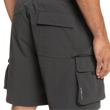  Quiksilver Run Ashore Cargo Erkek Siyah Walkshort