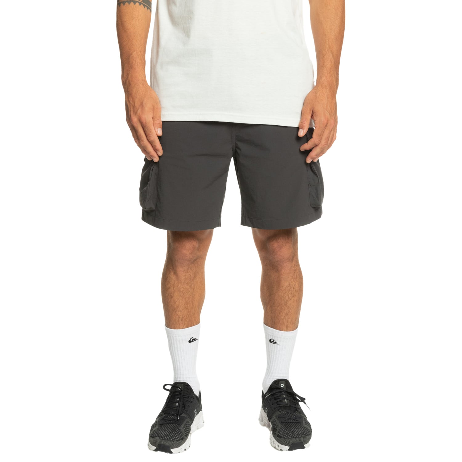  Quiksilver Run Ashore Cargo Erkek Siyah Walkshort