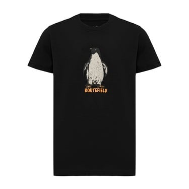 Routefield Treykids Unisex Çocuk Siyah Tişört