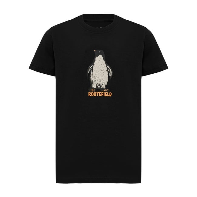 Routefield Treykids Unisex Çocuk Siyah Tişört