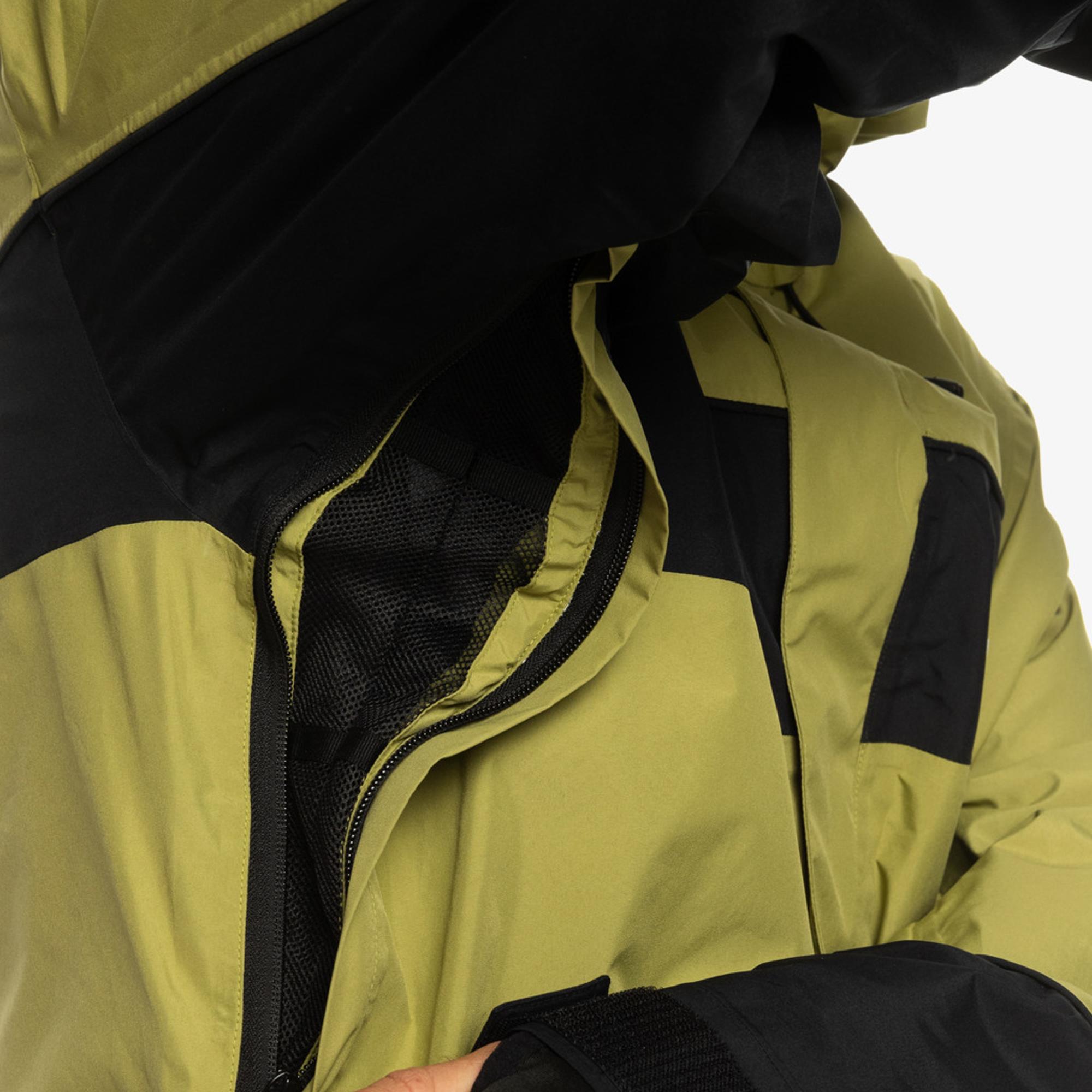 Quiksilver High Altitude Gore-tex Unisex Yeşil Snowboard Ceketi