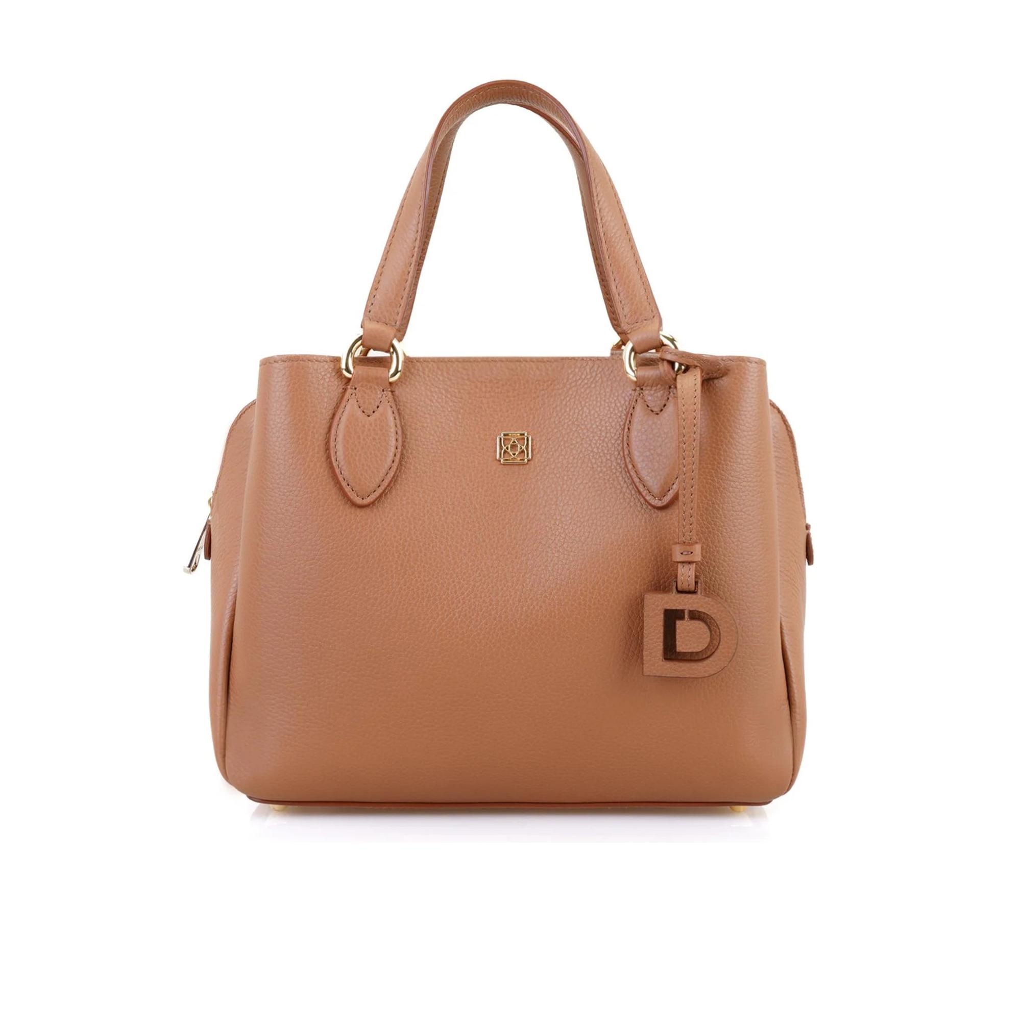 Emil Kahve Kadın Deri El Çantası