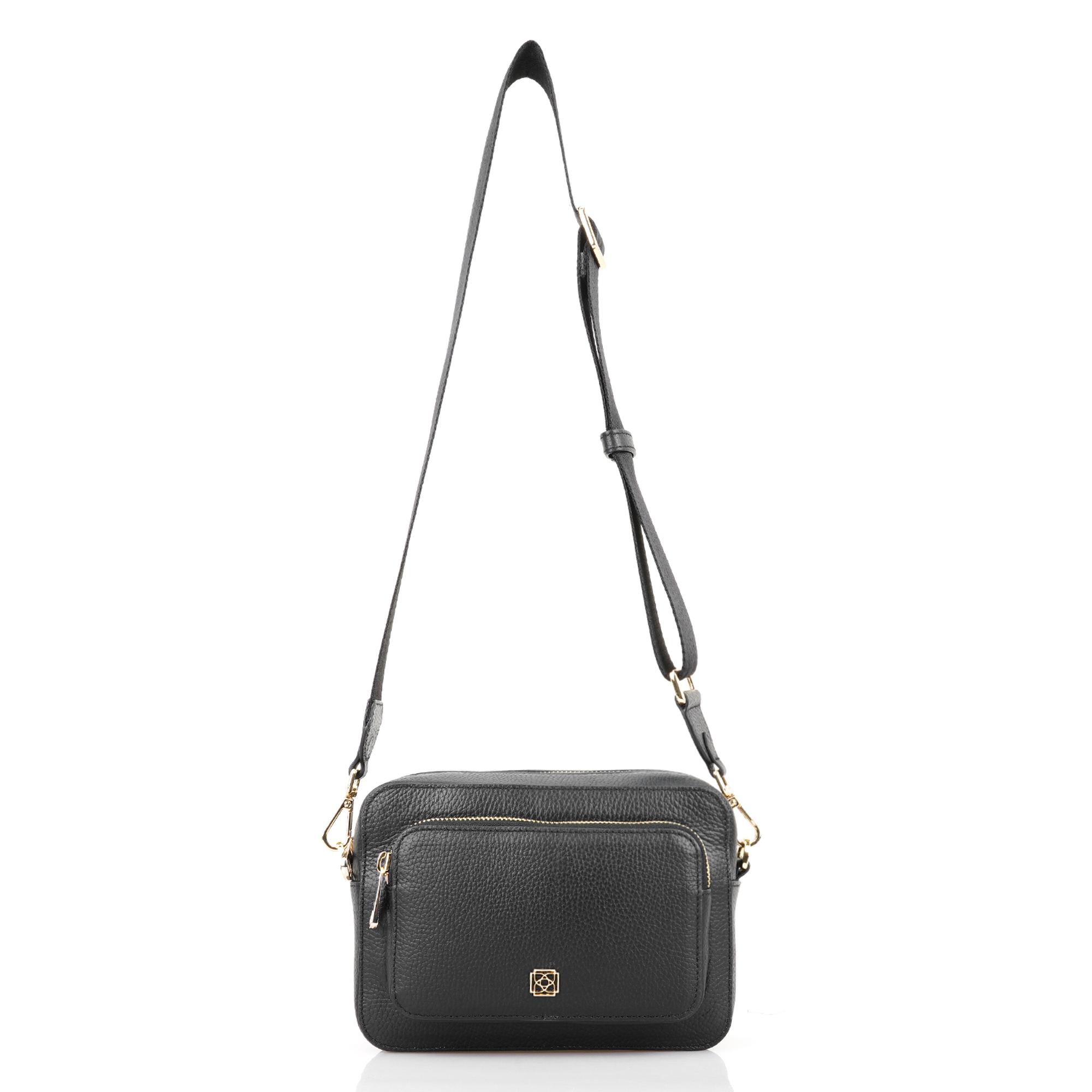 Bingo Siyah Kadın Deri Omuz Çantası