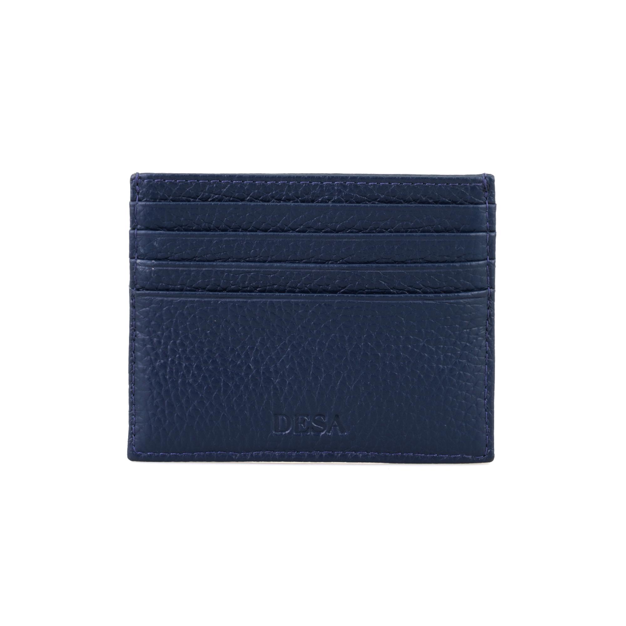 Vidal Lacivert Erkek Deri Kartlık