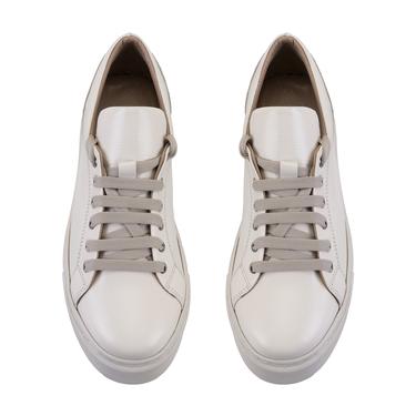  Kadın Bej Deri Spor Ayakkabı