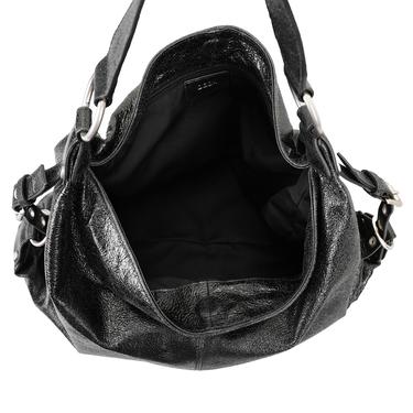  Krista Siyah Kadın Deri Omuz Çantası