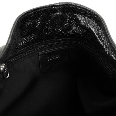  Krista Siyah Kadın Deri Omuz Çantası