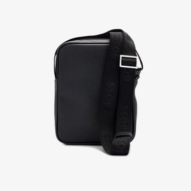  Boss Zair Zip Erkek Siyah Omuz Çantası