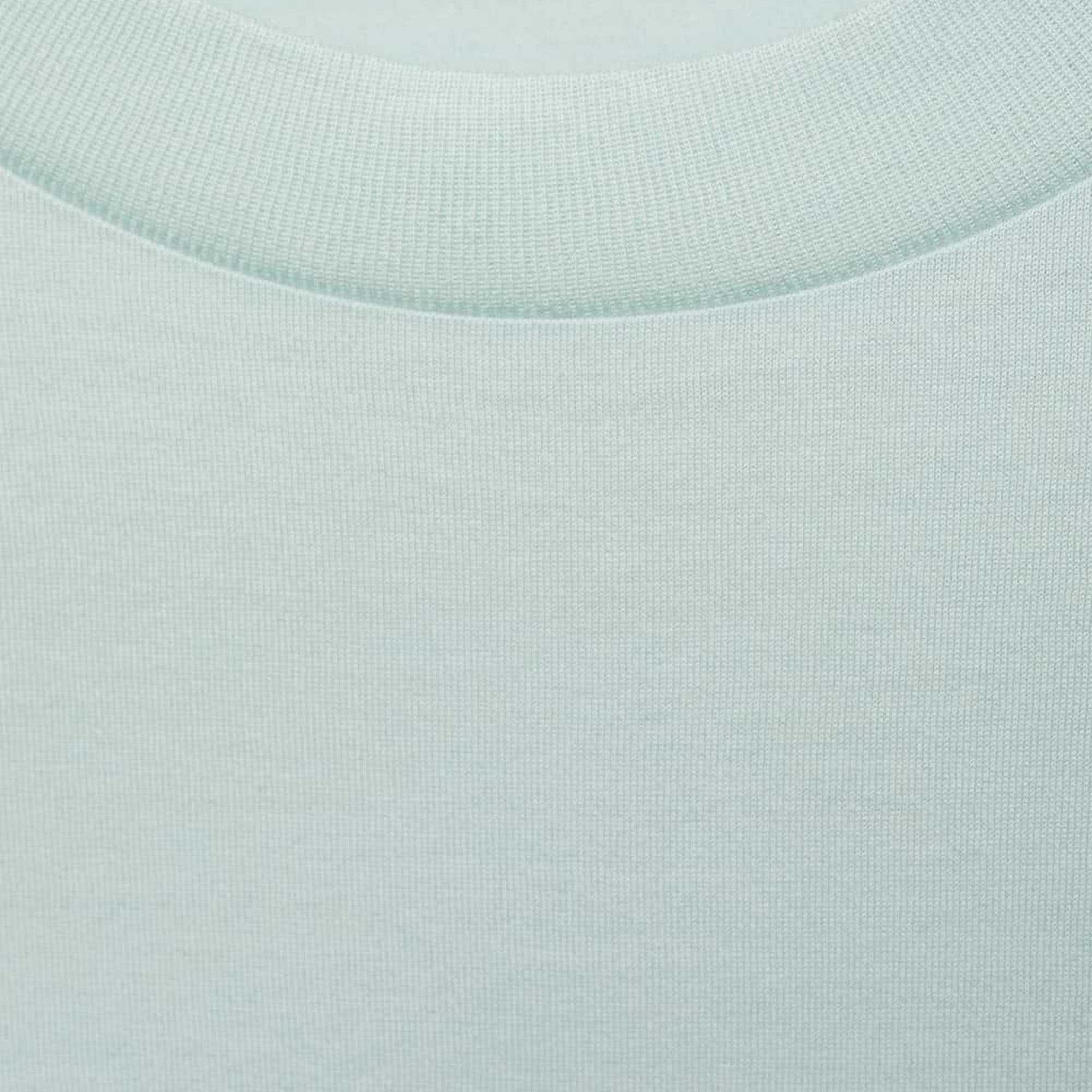 Mango Erkek %100 Pamuklu Dar Kesim Tişört Su Yeşili