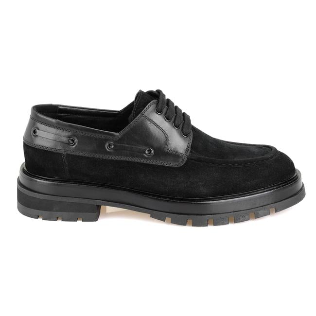  Emiras Siyah Erkek Günlük Süet Deri Ayakkabı
