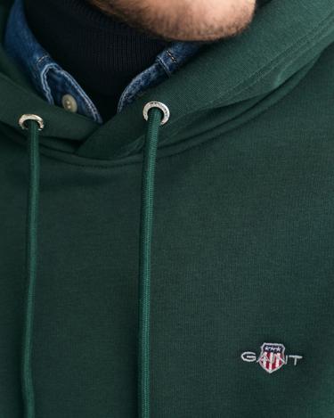  GANT Erkek Yeşil Regular Fit Kapüşonlu Sweatshirt
