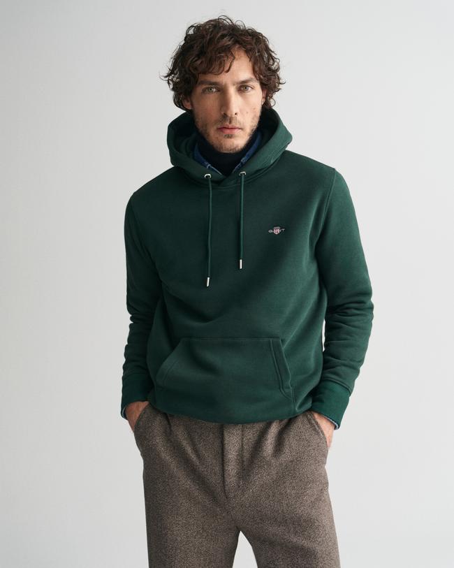 GANT Erkek Yeşil Regular Fit Kapüşonlu Sweatshirt