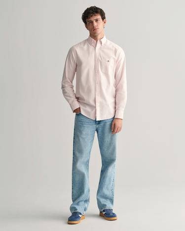  GANT Erkek Pembe Regular Fit Düğmeli Yaka Oxford Gömlek