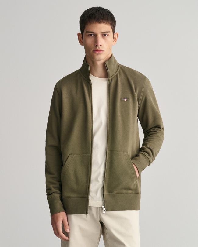  GANT Erkek Yeşil Regular Fit Fermuarlı Sweatshirt