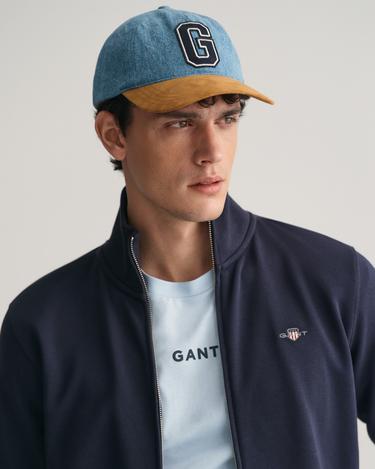  GANT Erkek Lacivert Regular Fit Fermuarlı Sweatshirt