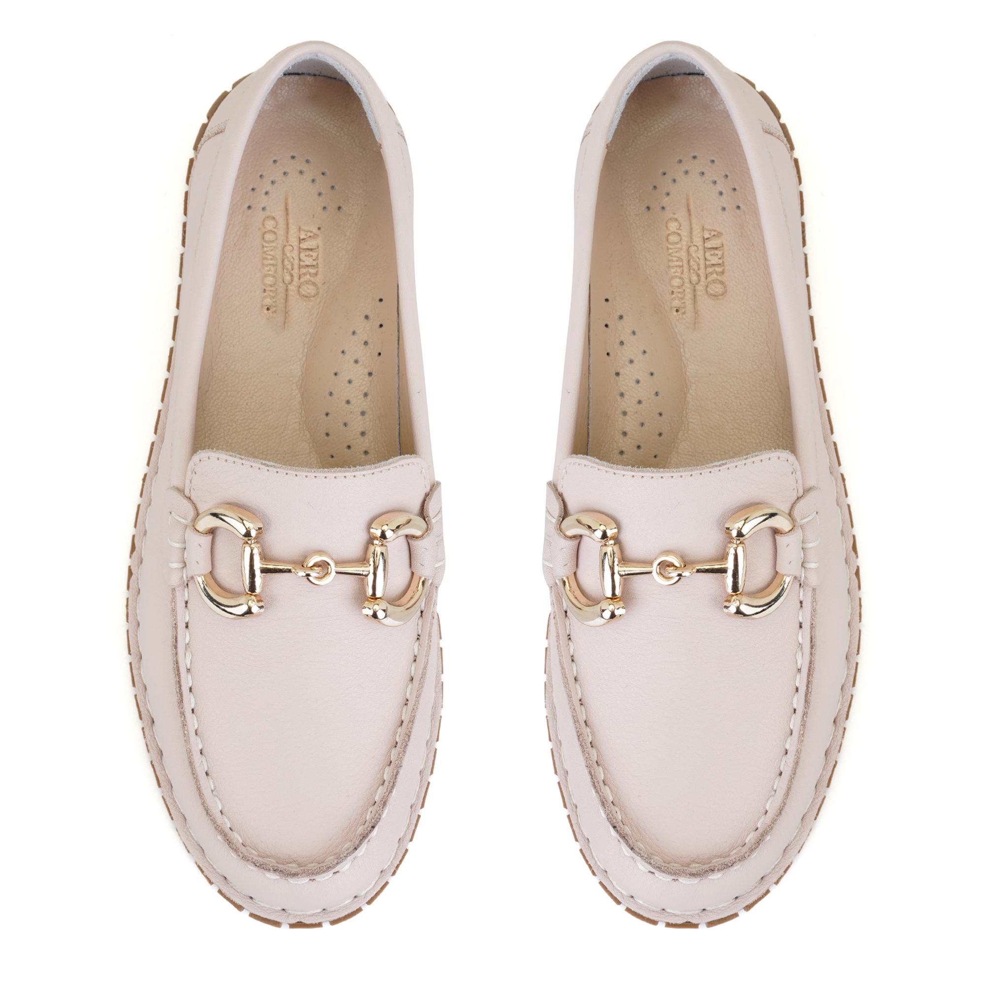 Kadın Pudra DesaComfort Deri Loafer