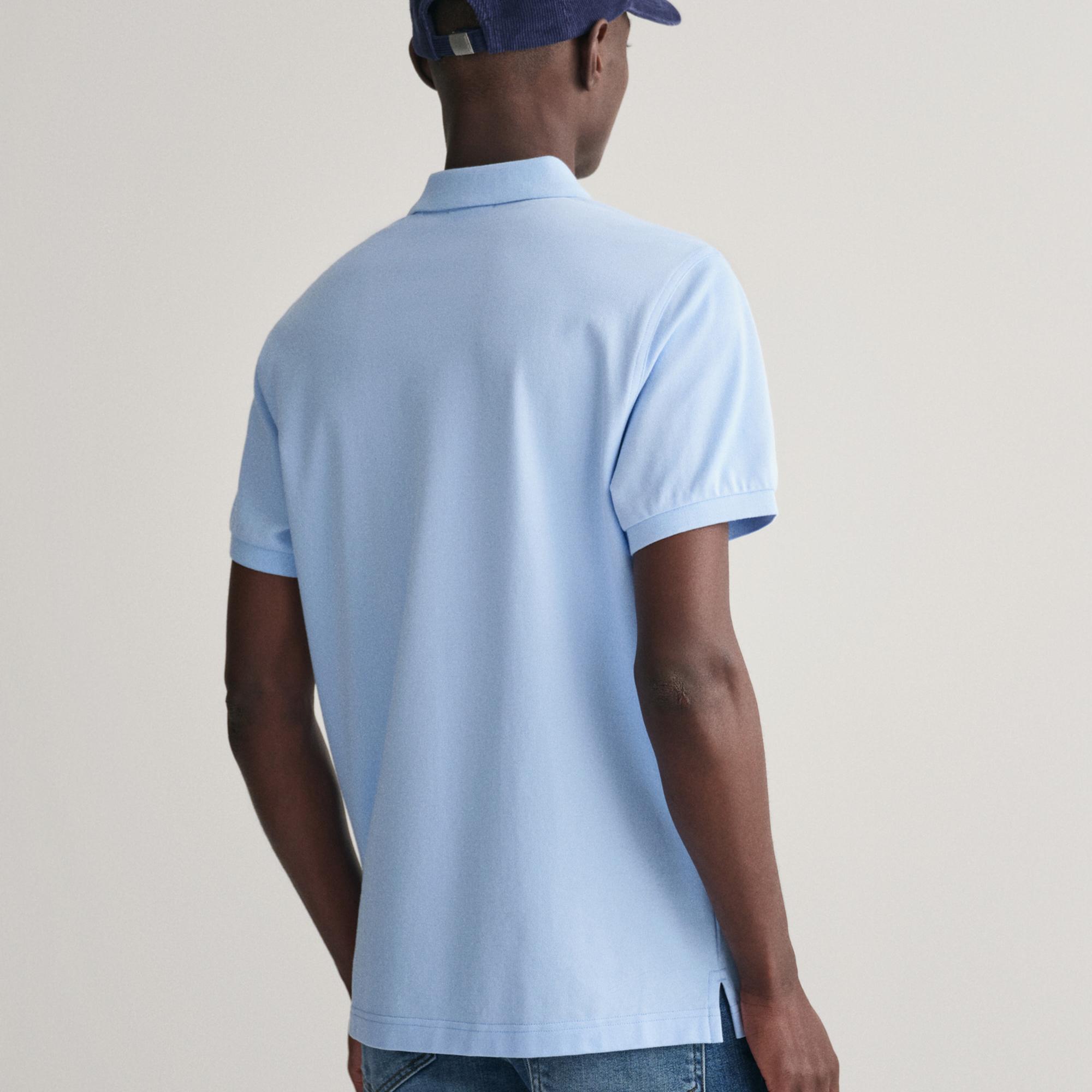 GANT Erkek Mavi Regular Fit Logolu Polo