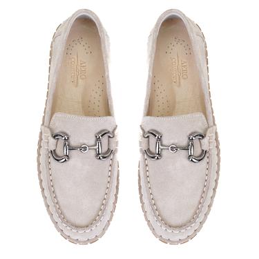  Kadın Gri Toka Aksesuarlı DesaComfort Süet Deri Loafer