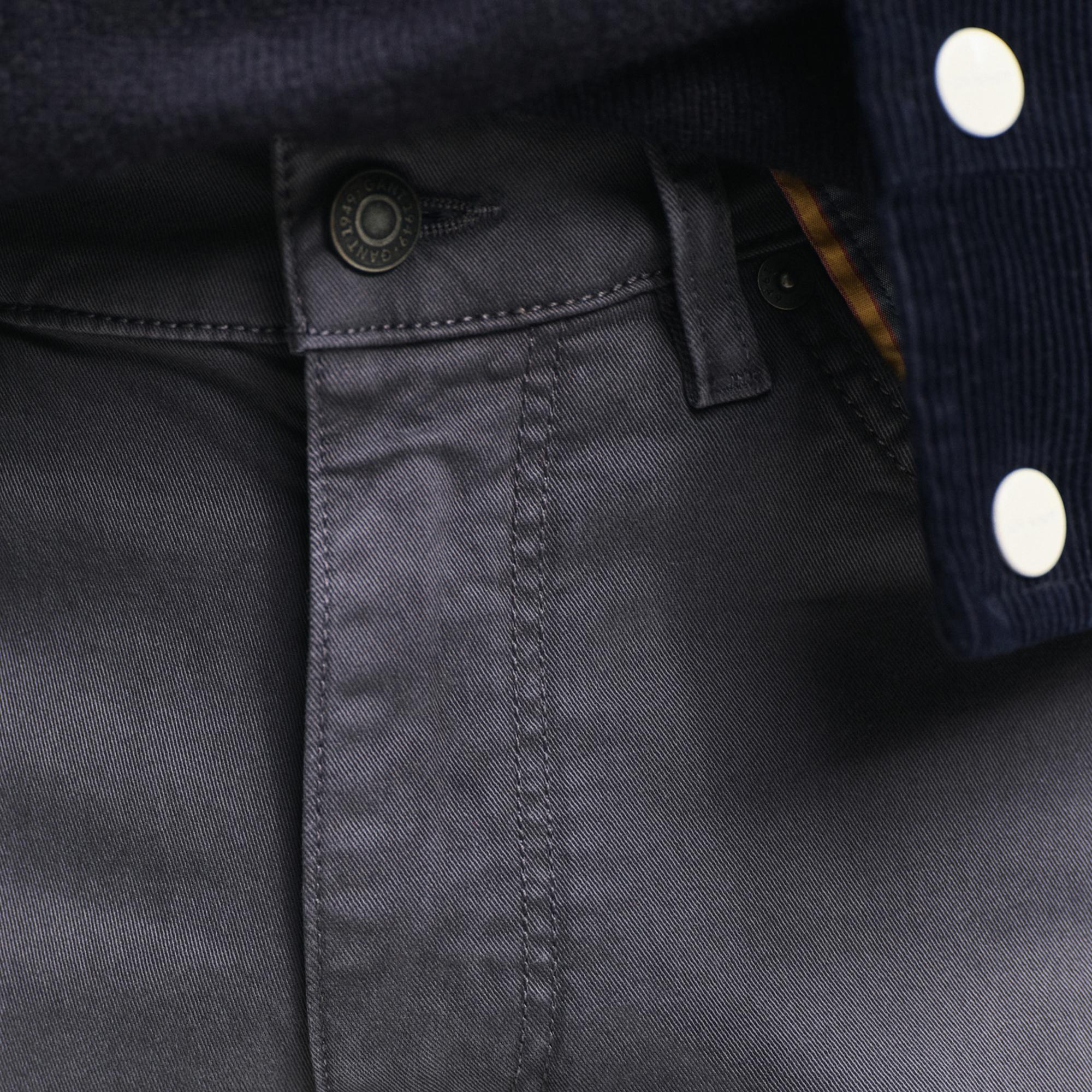 GANT Erkek Gri Slim Fit Jean