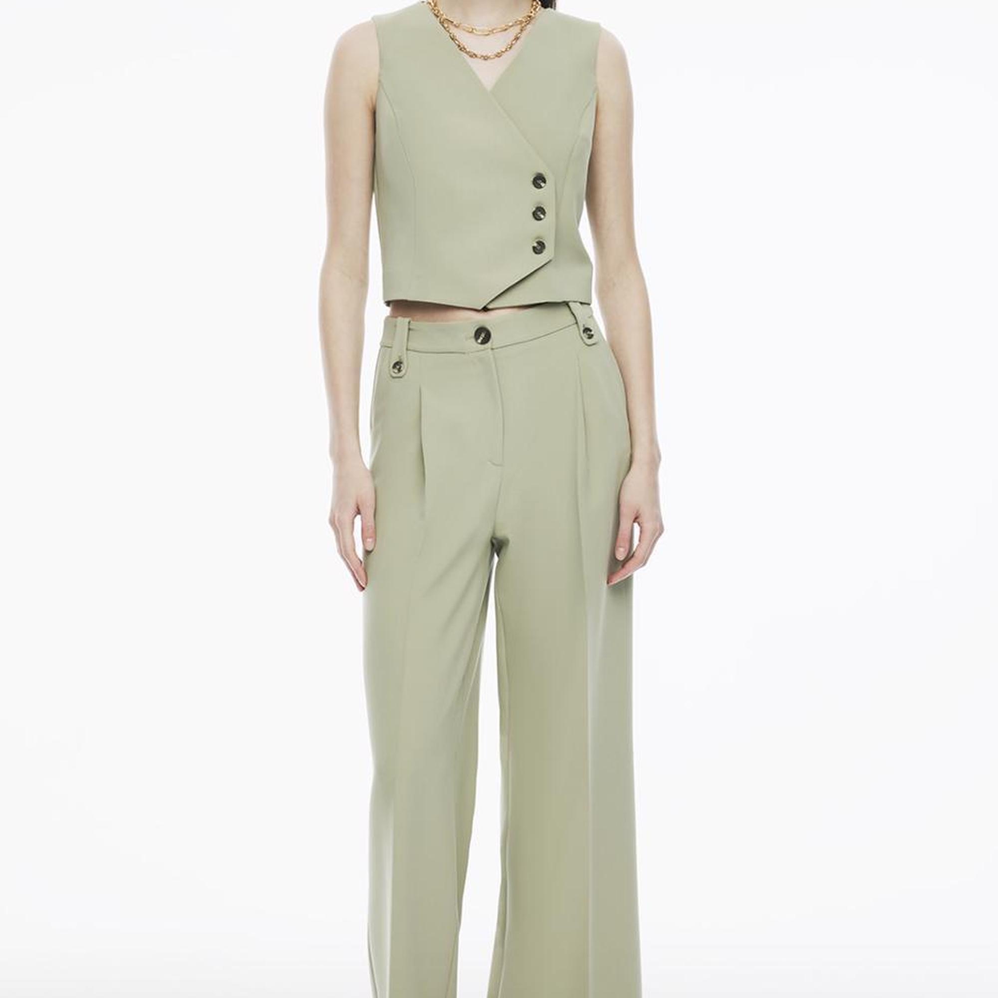 Perspective Fredos Çay Ağacı Yeşili Renk Kadın Pantolon