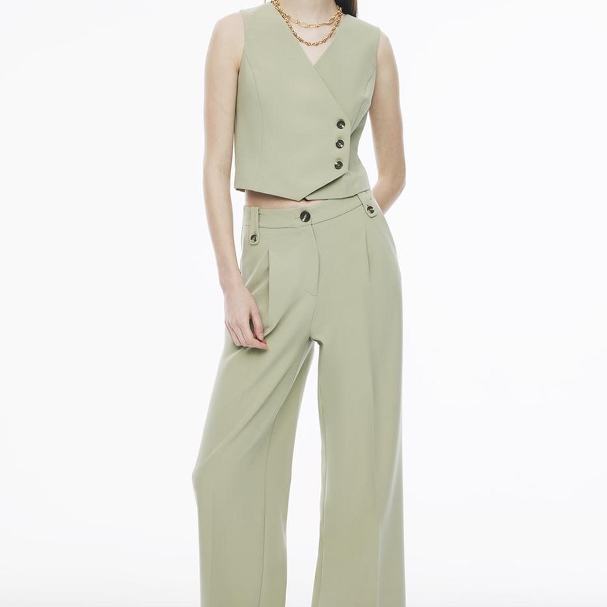 Perspective Fredos Çay Ağacı Yeşili Renk Kadın Pantolon