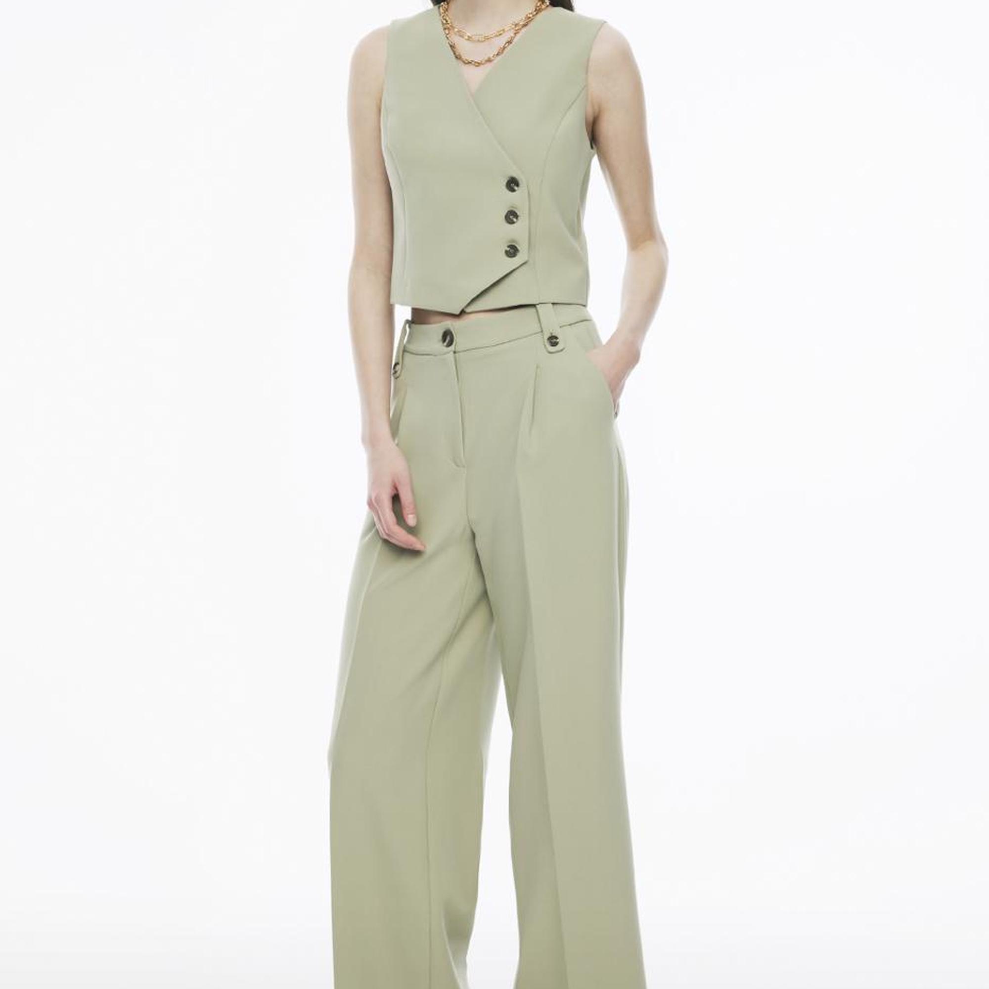 Perspective Fredos Çay Ağacı Yeşili Renk Kadın Pantolon